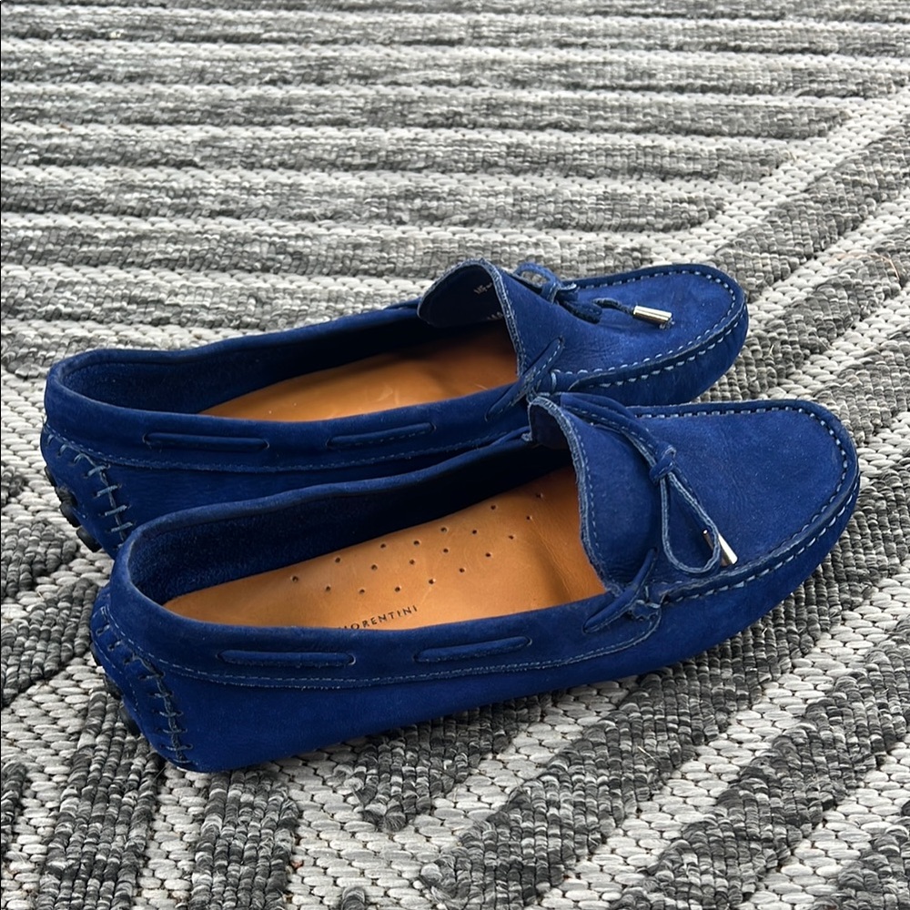Mercanti Fiorentini blue loafers